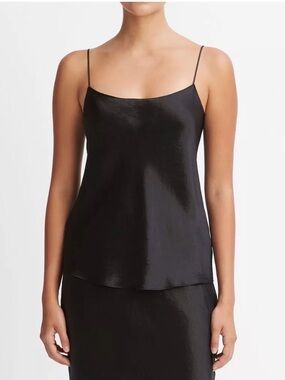 Vince Black Satin Camisole